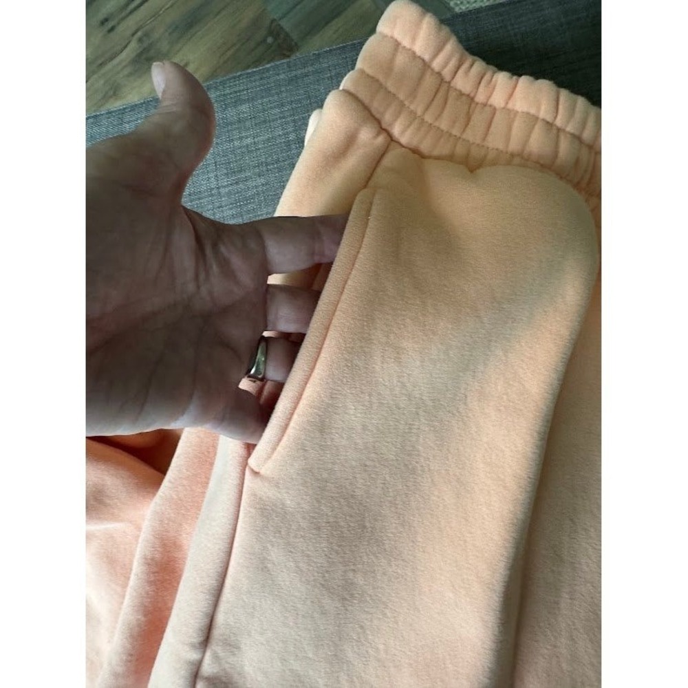 Comfrt Collection Pastel Edit Peach Zip Hoodie and Joggers Set XL Loungewear - Picture 3 of 14